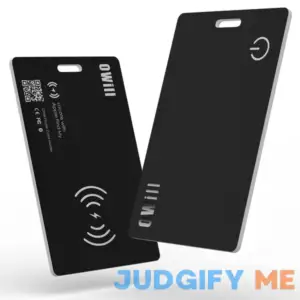 OWill 2mm Ultra-Thin Wallet Tracker Card IP68 Wireless Rechargeable Wallet Finder Compatible with Apple Find My APP