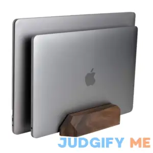 Oakywood Dual Laptop Dock Vertical Laptop stand wood Laptop stand for desk