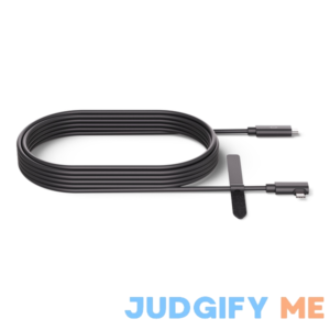 Oculus Link - Virtual Reality Headset Cable - 24 Pin USB-C (M) Right-Angled to 24 Pin USB-C (M) Straight - USB 3.2 Gen 1 - 3 A - 16.4 ft - Black - for Oculus Quest