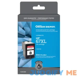 Office Depot Remanufactured Black High-Yield Ink Cartridge Replacement For HP 67XL OD67XLB