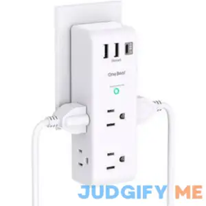 One Beat Surge Protector Outlet Extender - with Rotating Plug