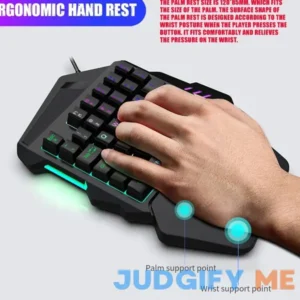 One-Handed RGB Backlight Gaming Keyboard