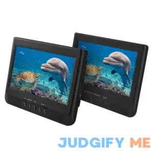 Onn. 10 inch Dual Screen DVD Player with Digital Panel