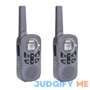 Onn. 16 Miles Walkie Talkies 2 pack with Two Way Radios