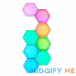 Onn. 8-Pack Rgbic Hexagon Lights