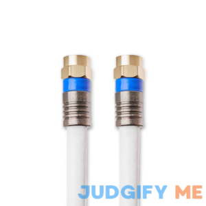 Onn. Black Quad-Shield Coax Cable