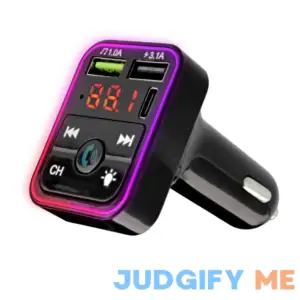Onn. Bluetooth LED FM Transmitter Car Charger with LCD Screen