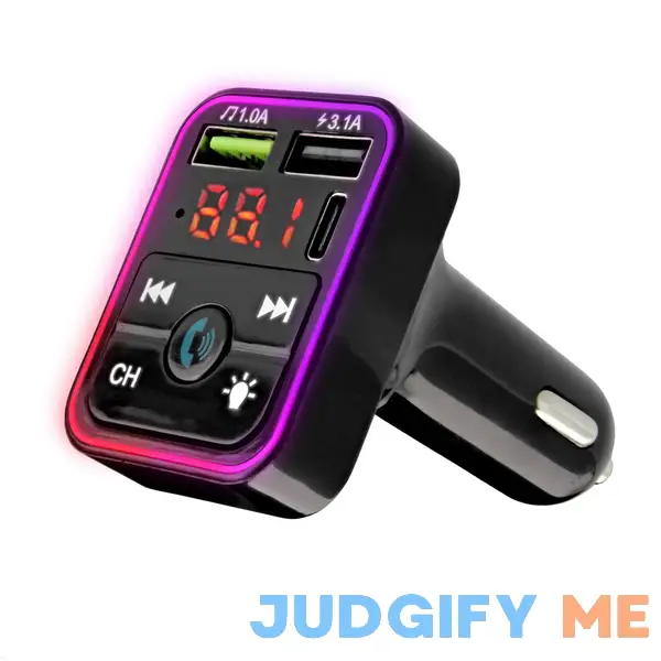 Onn. Bluetooth LED FM Transmitter Car Charger with LCD Screen Onn. Bluetooth LED FM Transmitter Car Charger with LCD Screen