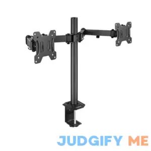 Onn. Full Motion Dual Monitor Desk Mount Fits 2 Screens up to 27 Inches