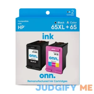 Onn. HP 65xl Black & 65 Tri-Color Remanufactured Ink Cartridges