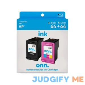 Onn. INHPCL100014173 HP 64 Black and 64 Tri-Color Remanufactured Ink