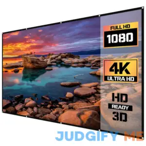 Onn. Indoor/Outdoor Folding Projector Screen