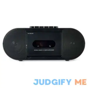 Onn. Portable CD/Cassette Boombox with Bluetooth Wireless Technology