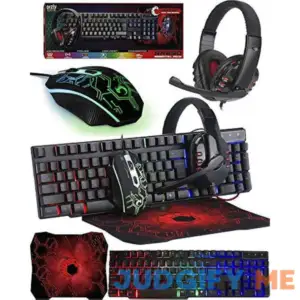 Orzly Gaming Keyboard and Mouse and Mouse pad and Gaming Headset