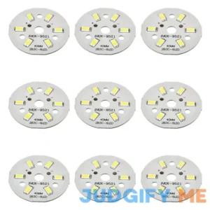 Othmro 15pcs 40mm Dia Led Chip Bulb Super Bright High Power 9-11v 6500k 5730 Aluminum Led Bulb Surface Mounted Devices Light Beads