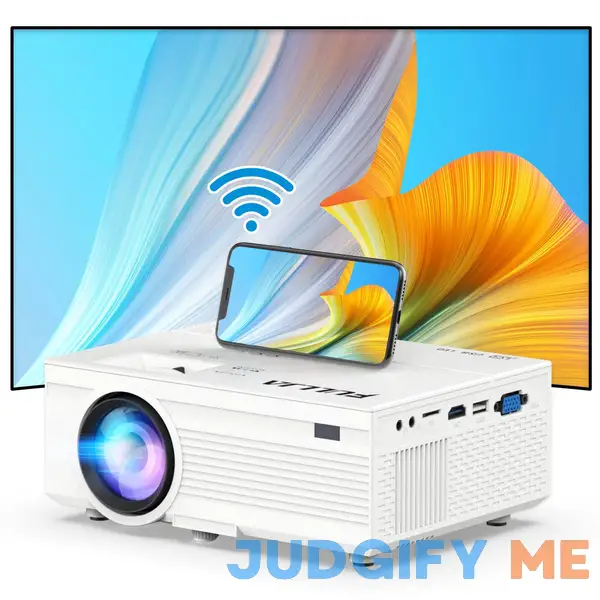 Outside Movie Projector with WiFi Mini LED Home Movie Projector with 8500 Lux and Full HD 1080P Outside Movie Projector with WiFi Mini LED Home Movie Projector with 8500 Lux and Full HD 1080P