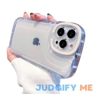 Ownest Compatible with iPhone 15 Pro Max Case with Clear Kickstand Creative Protective Design Case with Camera Holder for TPU Slim Shockproof Cool