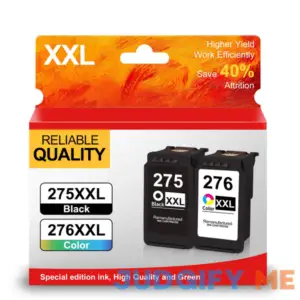 PG-275XL/CL-276XL Ink Cartridge Combo Pack Replacement for Canon 275 XL 276 XL 275/276 Ink Cartridges for PIXMA TS3520 TS3500 TS3522 TR4720 TR4722