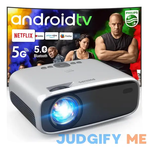 PHILIPS Android TV Projector with Apps and 5G WiFi Bluetooth Smart Projector Built-in Netflix PHILIPS Android TV Projector with Apps and 5G WiFi Bluetooth Smart Projector Built-in Netflix