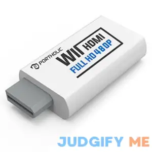 PORTHOLIC Wii to HDMI Converter 1080p for Full HD Device