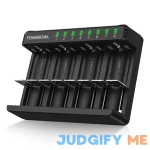 POWEROWL 8 Bay AA AAA C D Battery Charger