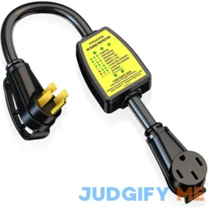 POWSAV rv Surge Protector 50 amp rv Power Defender Voltage Protector/Monitor with Surge Protection