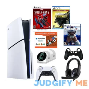 PS5 Slim Disc Console w/ Spider-Man 2 & Madden 24 Bundle