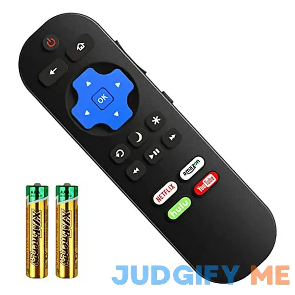 Pack of 2 Remote Compatible with All Roku TV Remote Universal for Hisense Roku/TCL Roku/Onn Roku/Element/Sharp/Haier/Hitachi/LG/Sanyo/JVC/Magnavox Pack of 2 Remote Compatible with All Roku TV Remote Universal for Hisense Roku/TCL Roku/Onn Roku/Element/Sharp/Haier/Hitachi/LG/Sanyo/JVC/Magnavox