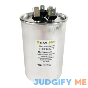 Packard TRCFD4075 Titan Pro 40+7.5 MFD 440/370V Round Run Capacitor