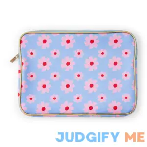 Packed Party Checkered Print Laptop Case