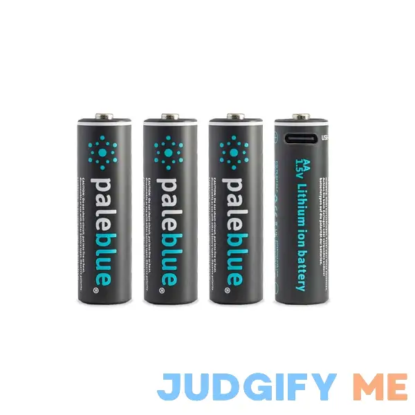 Pale Blue Lithium Ion Rechargeable AA Batteries Pale Blue Lithium Ion Rechargeable AA Batteries
