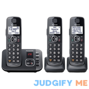 Panasonic 3-Handset Expandable Cordless Phone System with Answering System KX-TG3833M