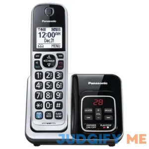 Panasonic KX-TGD890S DECT 6.0 Expandable Cordless Phone System with Bluetooth Pairing for Wireless Headphones