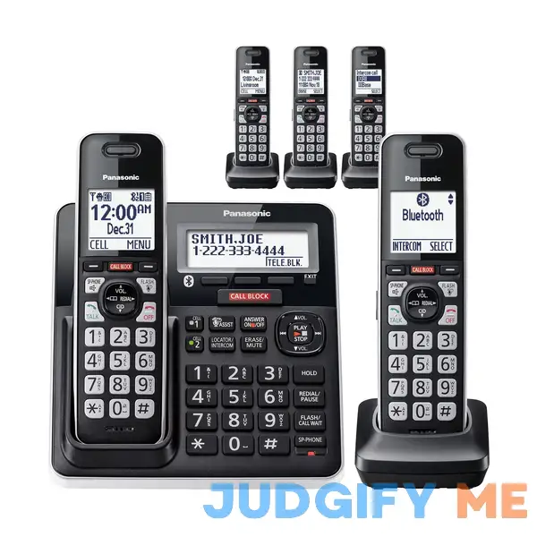Panasonic Link2Cell Cordless Phone System with Digital Answering Machine KX-TGF97x Series 5 Handsets Panasonic Link2Cell Cordless Phone System with Digital Answering Machine KX-TGF97x Series 5 Handsets