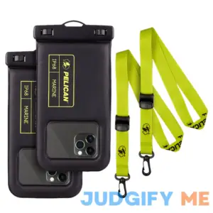 Pelican 2 Pack Marine IP68 Waterproof Phone Pouch-Floating Waterproof Phone Case For iPhone 15 Pro Max/ 14 Pro Max/ 13 Pro Max/ 12