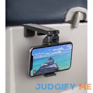 Perilogics Universal Airplane in Flight Phone Mount. Handsfree Phone Holder for Desk with Multi-Directional Dual 360 Degree Rotation. Pocket