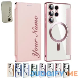 Personalized Leather Textured Flip Phone Case 2024 New Leather Textured Flip Phone Case for Samsung