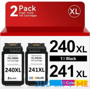 Pg-240 Xl/cl-241 Xl Ink Cartridges Replacement for Canon 240xl 241xl Combo Pack