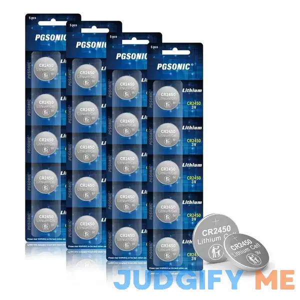 Pgsonic 20 Pack Cr2450 3V Lithium Coin Battery Pgsonic 20 Pack Cr2450 3V Lithium Coin Battery