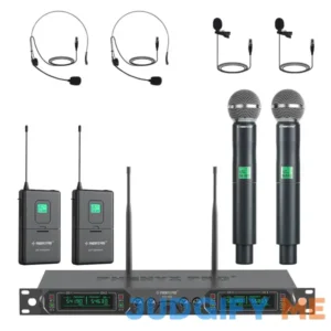 Phenyx Pro Wireless Microphone System 4-channel UHF Wireless Mic