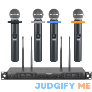 Phenyx Pro Wireless Microphone System Quad Channel Wireless Mic