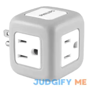 Philips 3-Outlet Grounded Cube Tap with Surge Protection