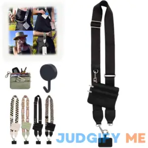 Phone Strap with Zippered Pouch