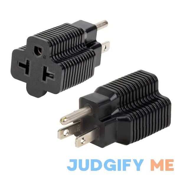 Plugrand 4-in-1 15 Amp Household AC Plug to 20 Amp T Blade Adapter Plugrand 4-in-1 15 Amp Household AC Plug to 20 Amp T Blade Adapter