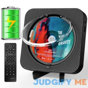 Portable Bluetooth CD Player with Timer Built-in HiFi Speakers