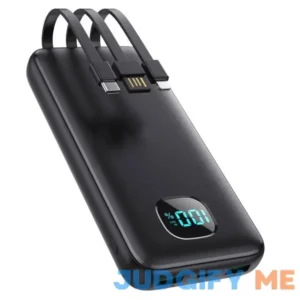 Portable Charger with Built-in Cables