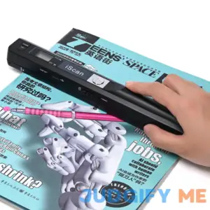 Portable Scanner Handheld Photo Scanner A4 Document Scanner for Picture Text Receipt Page in 300/600/900Dpi JPG PDF Format Hand Scanner Support