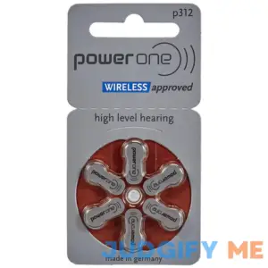 Power One Hearing Aid Batteries Size