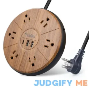 Power Strip Surge Protector 6 AC outlets with USB and USB-C PD 20W Fast Charging 15A 1875W high Power Output Widely Spaced Multi outlets Circuit