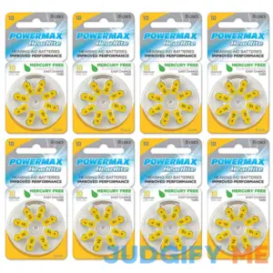 Powermax Size 10 Hearing Aid Batteries